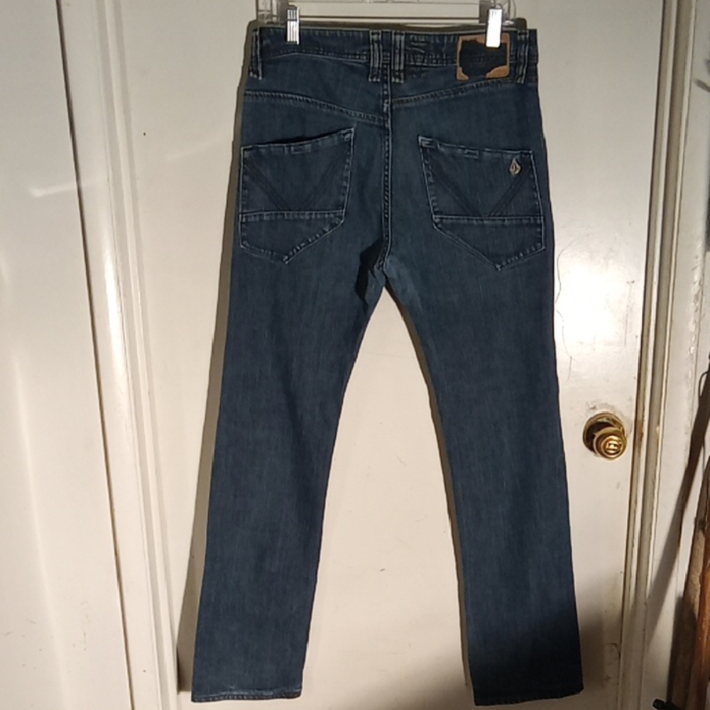 Men's jeans, good conditions, some stretch button fly.